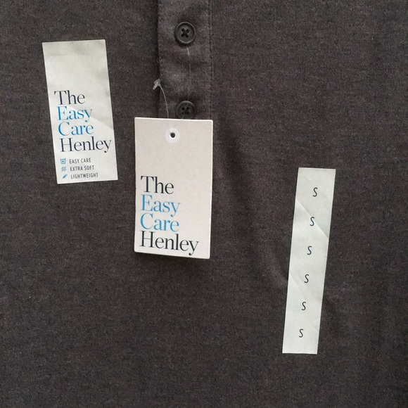 Croft & Barrow mens S Gray Henley NWT! - Picture 3 of 5